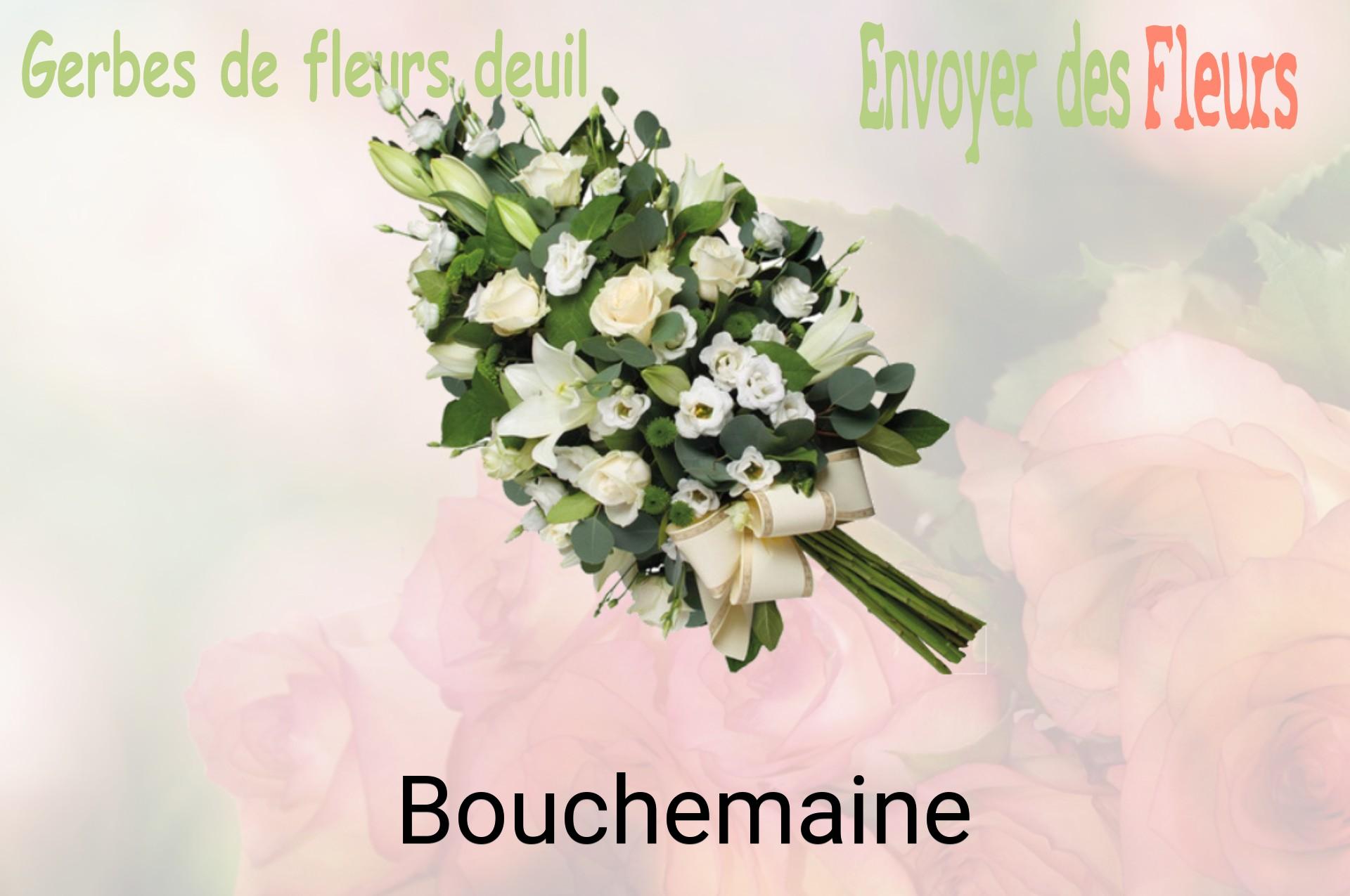 Gerbe de fleurs de deuil livrée à Bouchemaine